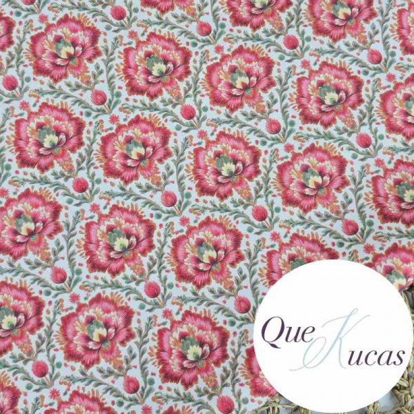 POPELÍN FLORES DENKER ROSA
