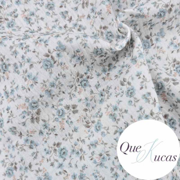 DOBLE GASA FLORES BERTA AQUA