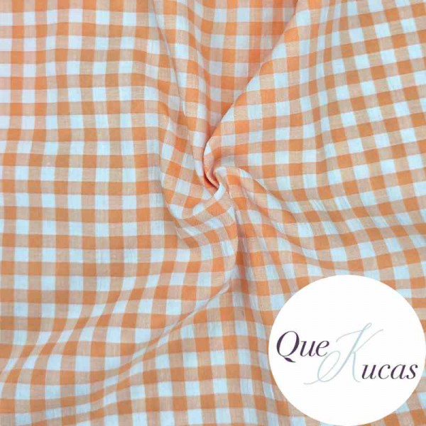 VICHY SEERSUCKER SUMMER MANDARINA