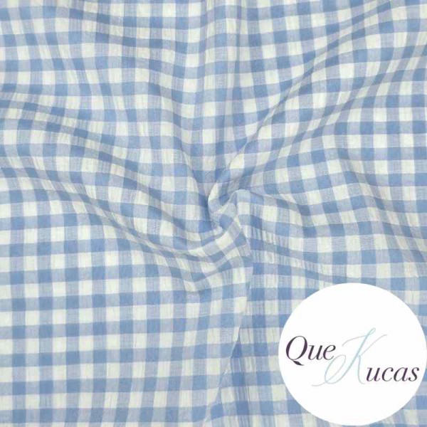 VICHY SEERSUCKER SUMMER AZUL