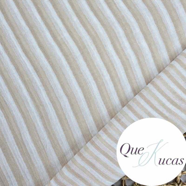 DOBLE GASA RAYAS REVERSIBLE ARENA