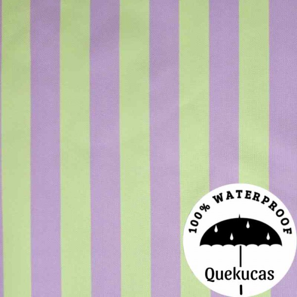 IMPERMEABLE CANVAS RAYAS MALIBÚ ROSA/AMARILLO PASTEL 2