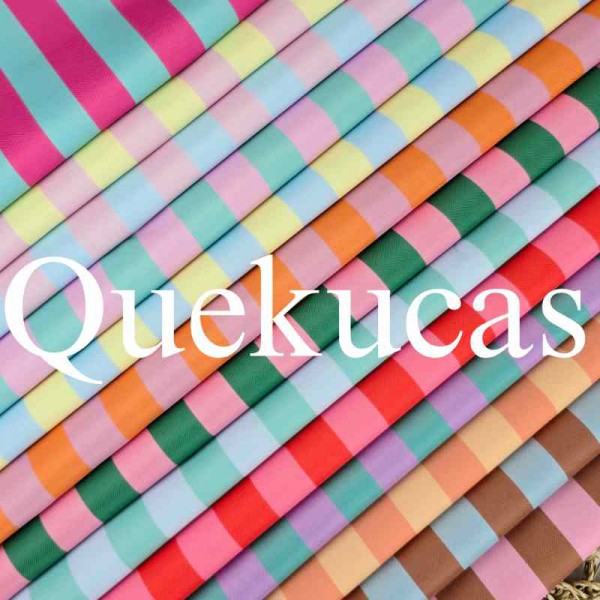 IMPERMEABLE CANVAS RAYAS MALIBÚ MANDARINA/PAPAYA 2