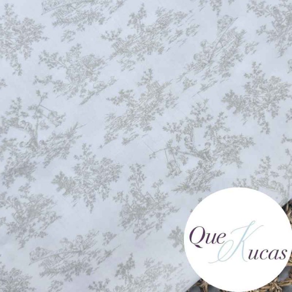 TOILE DE JOUY BEIGE