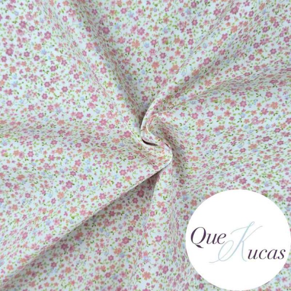 POPELÍN FLORES COLETTE ROSA