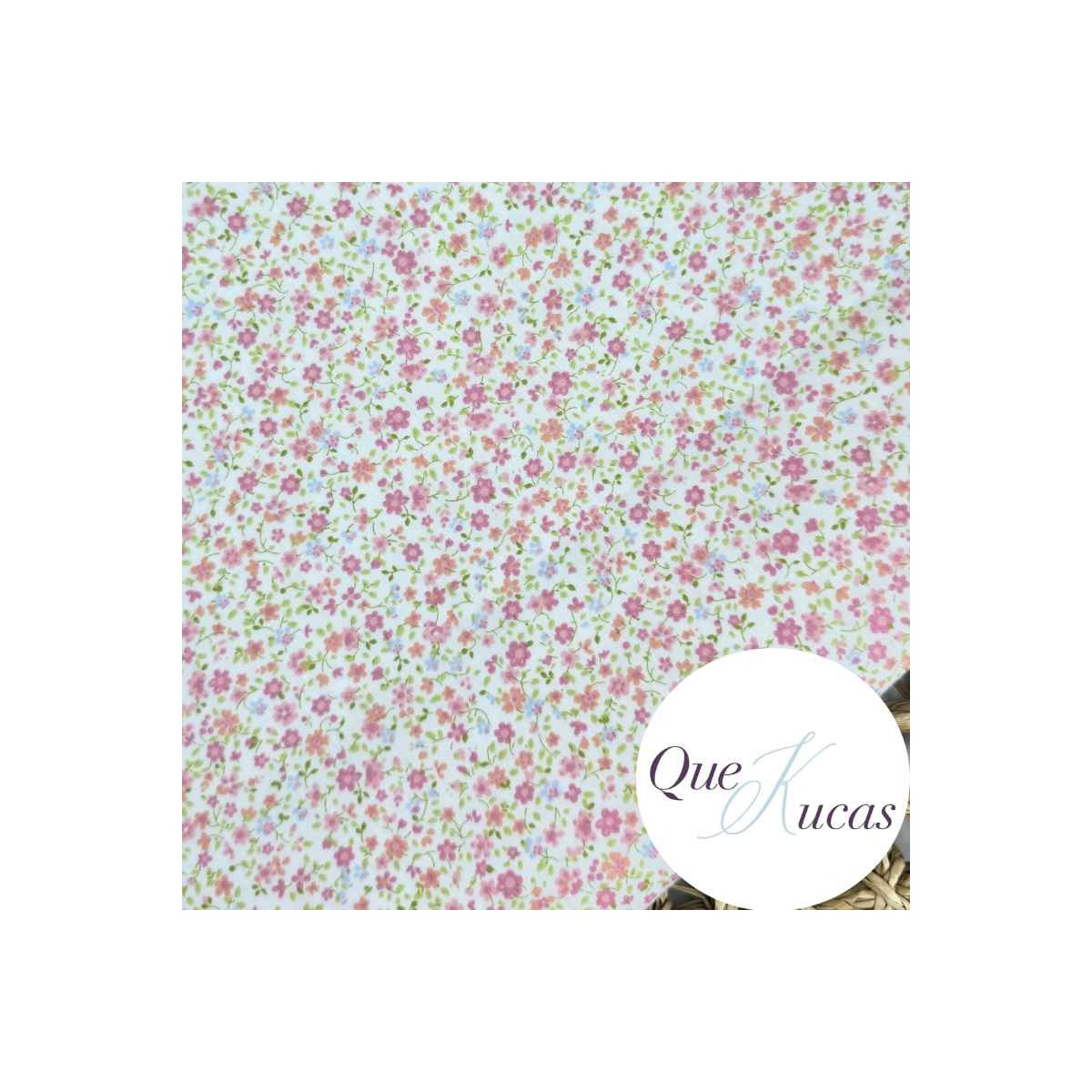 POPELÍN FLORES COLETTE ROSA