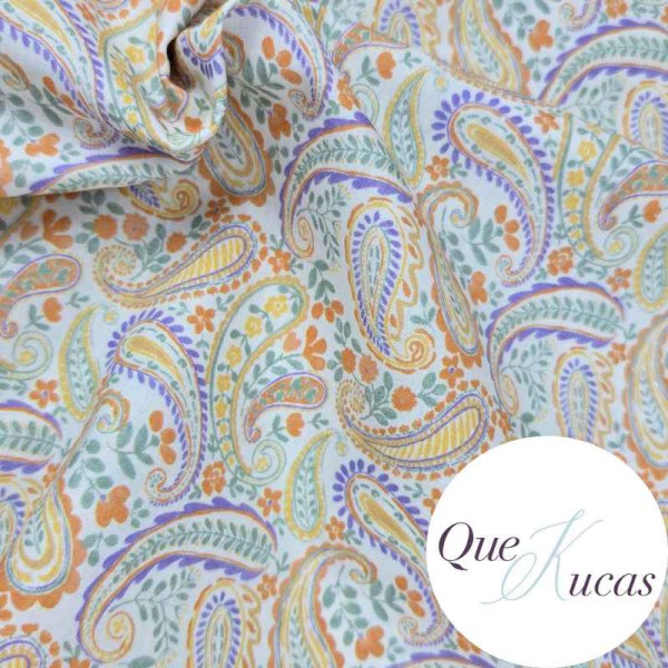 POPELÍN PASLEY MANDARINA 2