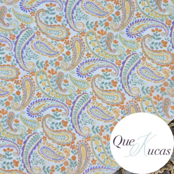 POPELÍN PASLEY MANDARINA