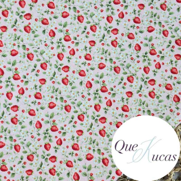 POPELÍN STRAWBERRY ROSA