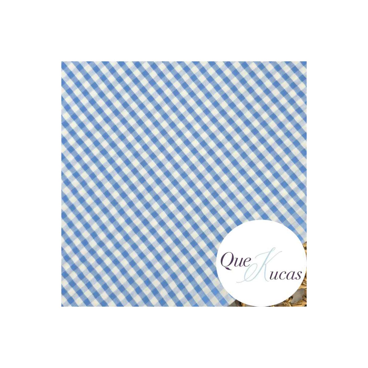 VICHY SEERSUCKER AZUL PORCELANA