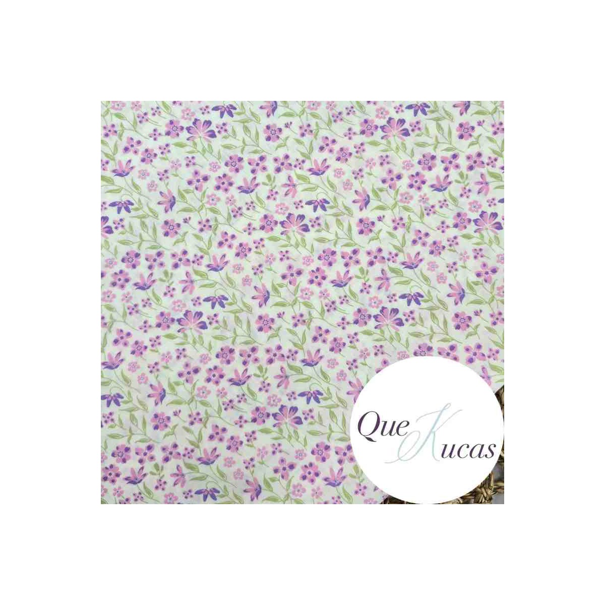 POPELÍN FLORES OFFELIA LAVANDA