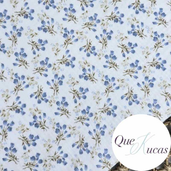 DOBLE GASA RAMILLETES AZUL