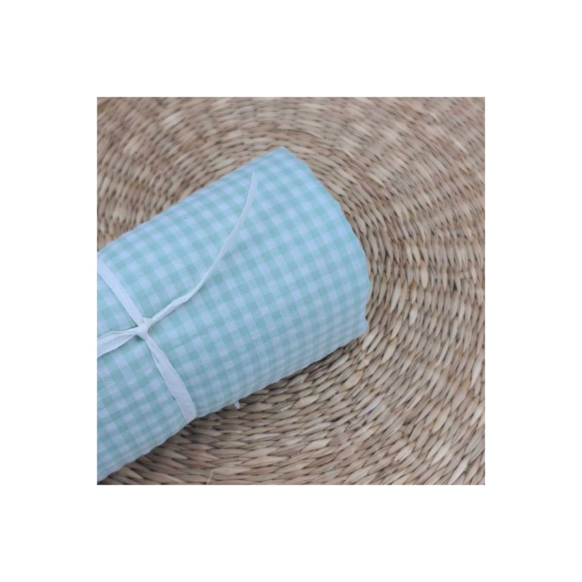 50CM VICHY SEERSUCKER SWEET MINT (MANCHA)