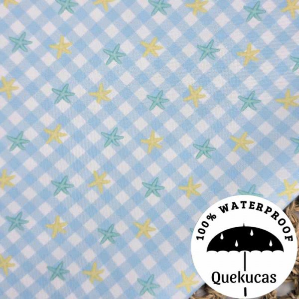 IMPERMEABLE CANVAS PARADISE STAR AZUL