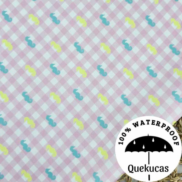 IMPERMEABLE CANVAS PARADISE BEACH ROSA