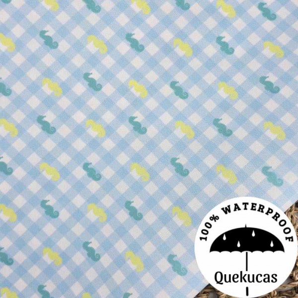 IMPERMEABLE CANVAS PARADISE BEACH AZUL