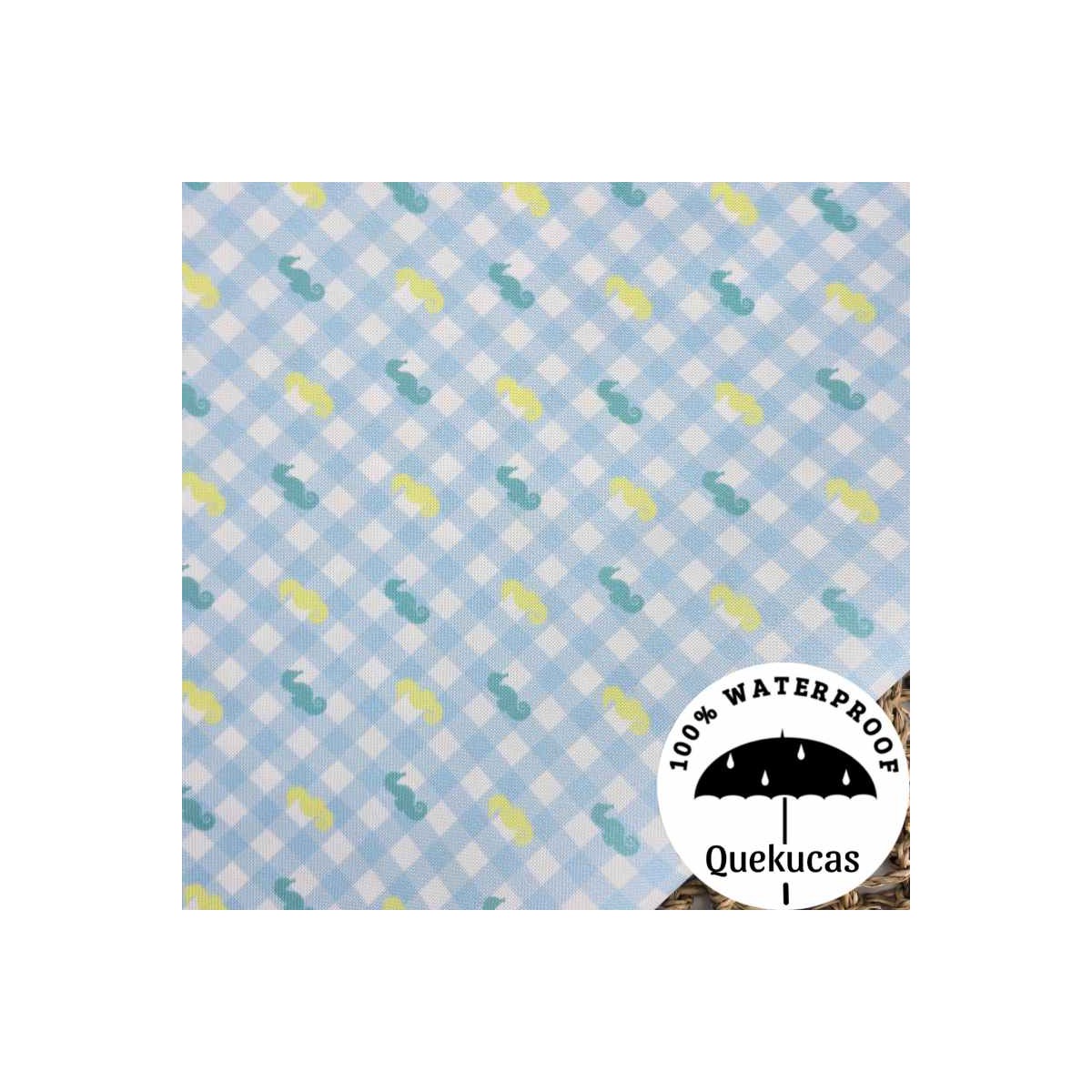 IMPERMEABLE CANVAS PARADISE BEACH AZUL