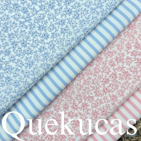 POPELÍN RAYAS LIAN AZUL