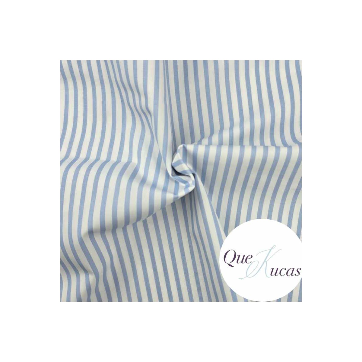 POPELÍN RAYAS LIAN AZUL