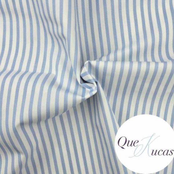 POPELÍN RAYAS LIAN AZUL