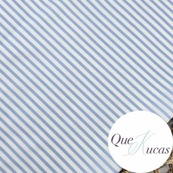 POPELÍN RAYAS LIAN AZUL