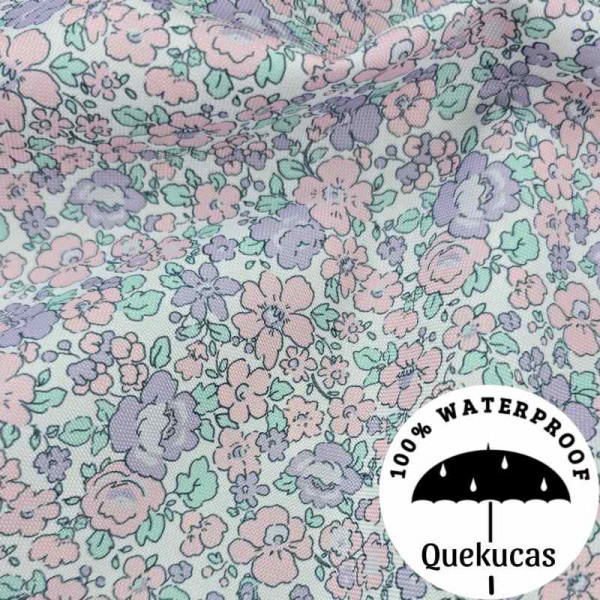 IMPERMEABLE CANVAS FLOR INÉS LAVENDER 2