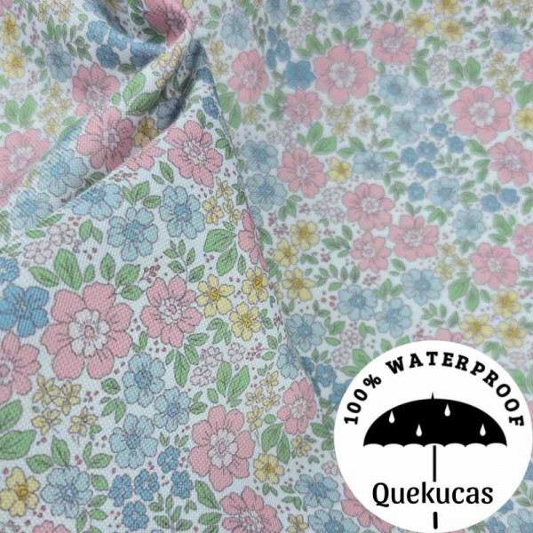 IMPERMEABLE CANVAS FLOR VALERY PINK 2