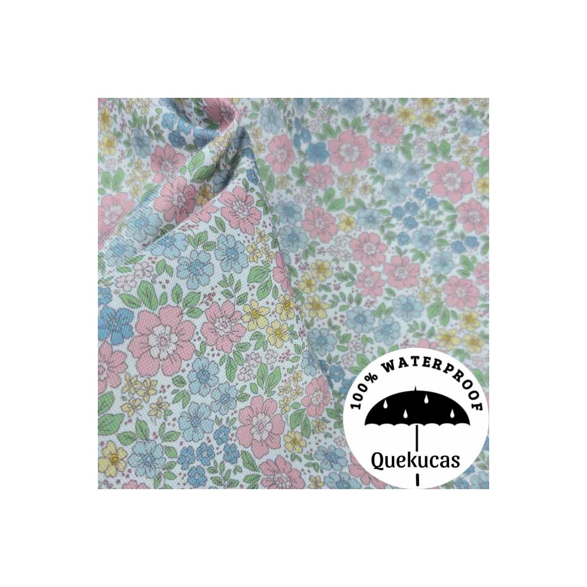 IMPERMEABLE CANVAS FLOR VALERY PINK