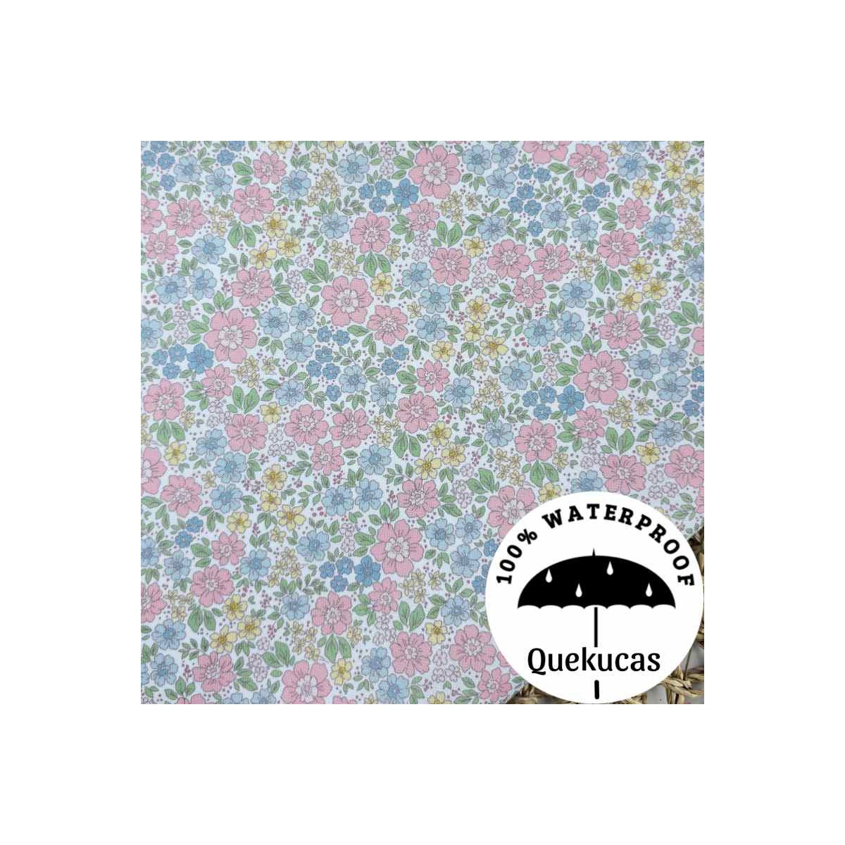 IMPERMEABLE CANVAS FLOR VALERY PINK