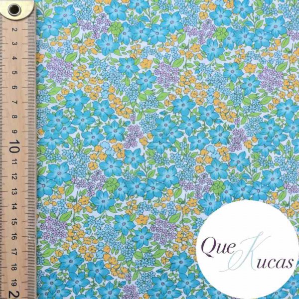 POPELÍN FLORES CASSANDRA TURQUESA 2