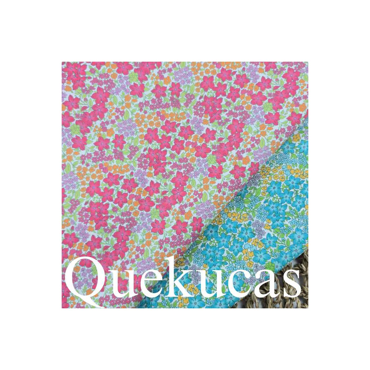 POPELÍN FLORES CASSANDRA TURQUESA