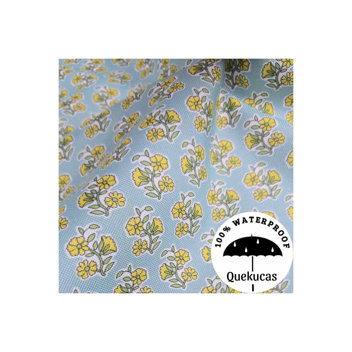 IMPERMEABLE CANVAS FLOR LOTUS LIMONADA
