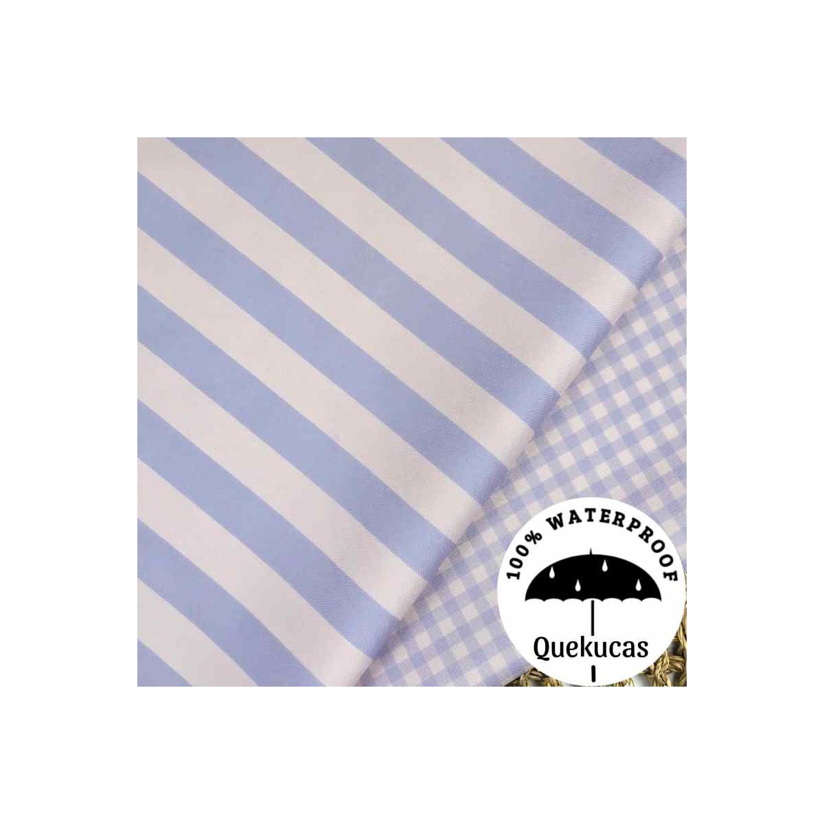 IMPERMEABLE CANVAS VICHY BICOLOR MALVA/ ROSA