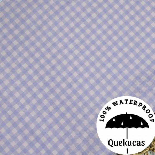 IMPERMEABLE CANVAS VICHY BICOLOR MALVA/ ROSA