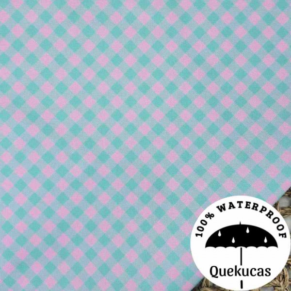 IMPERMEABLE CANVAS VICHY BICOLOR SWEET LILAC