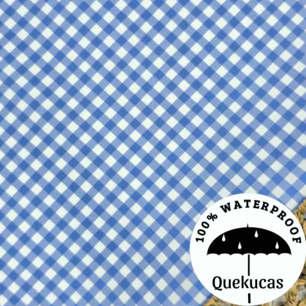 IMPERMEABLE VICHY CANVAS AZUL PROVENZA