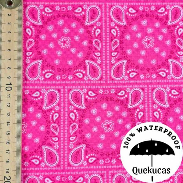 IMPERMEABLE CANVAS BANDANA FUCSIA 2