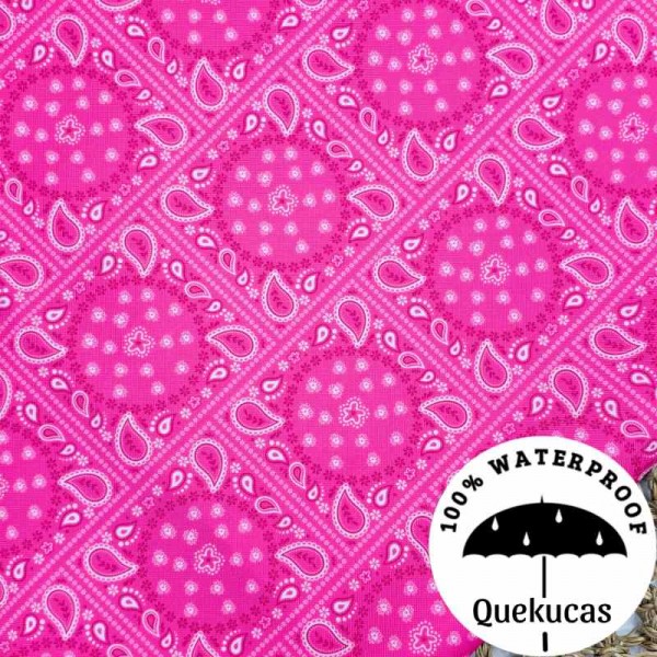 IMPERMEABLE CANVAS BANDANA FUCSIA
