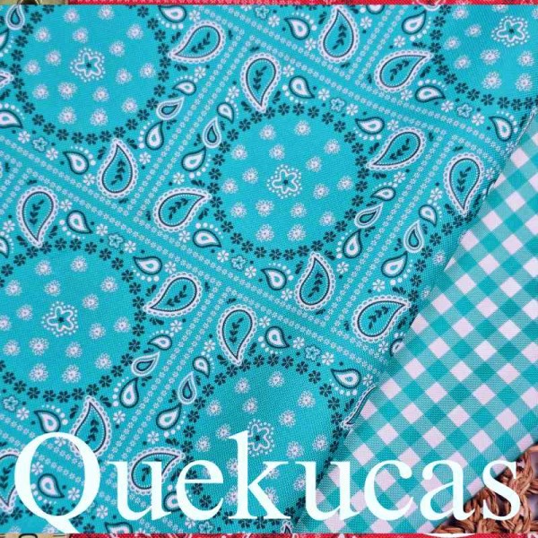 IMPERMEABLE CANVAS BANDANA AGUAMARINA 2
