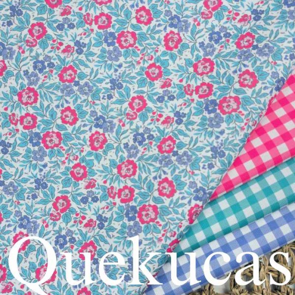 IMPERMEABLE CANVAS FLOR ZINNIA FUCSIA 2