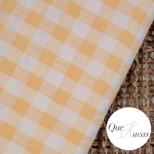 VICHY SEERSUCKER BICOLOR VAINILLA XL