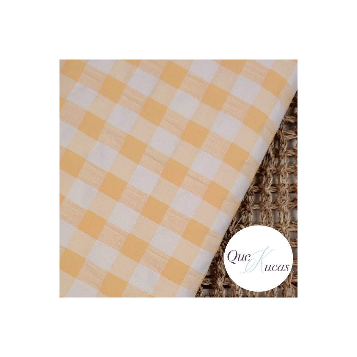 VICHY SEERSUCKER BICOLOR VAINILLA XL