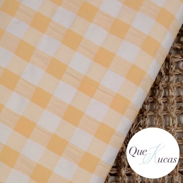 VICHY SEERSUCKER BICOLOR VAINILLA XL