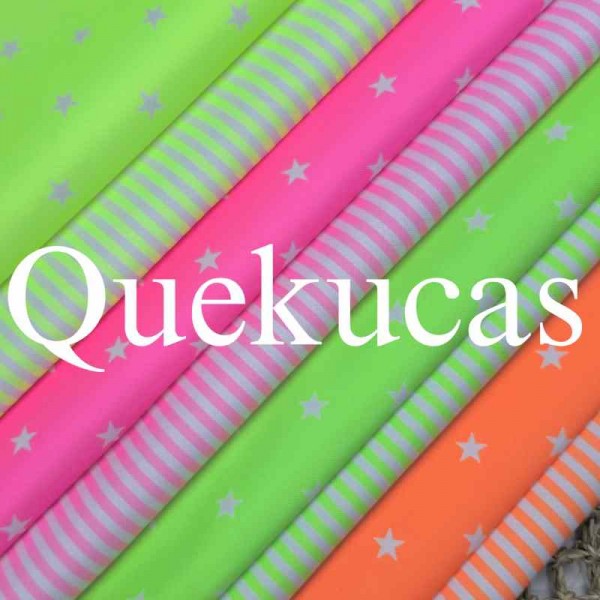 IMPERMEABLE CANVAS ESTRELLAS ROSA FLÚOR