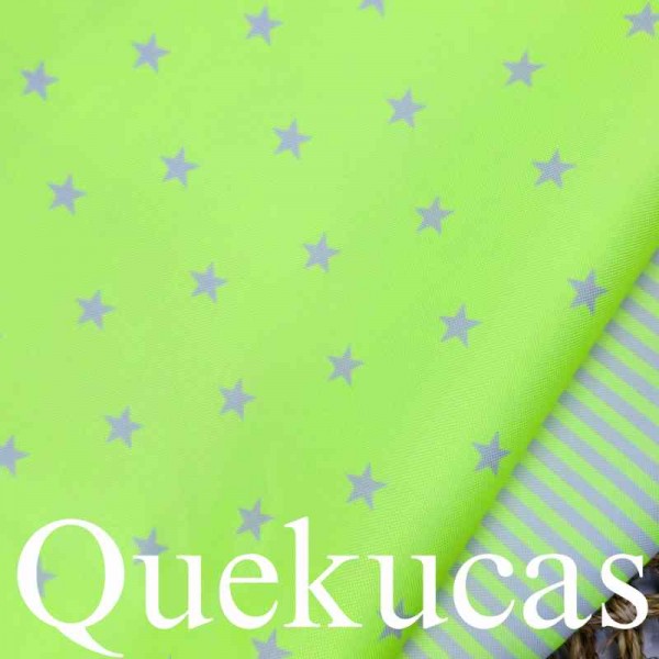 IMPERMEABLE CANVAS ESTRELLAS AMARILLO FLÚOR