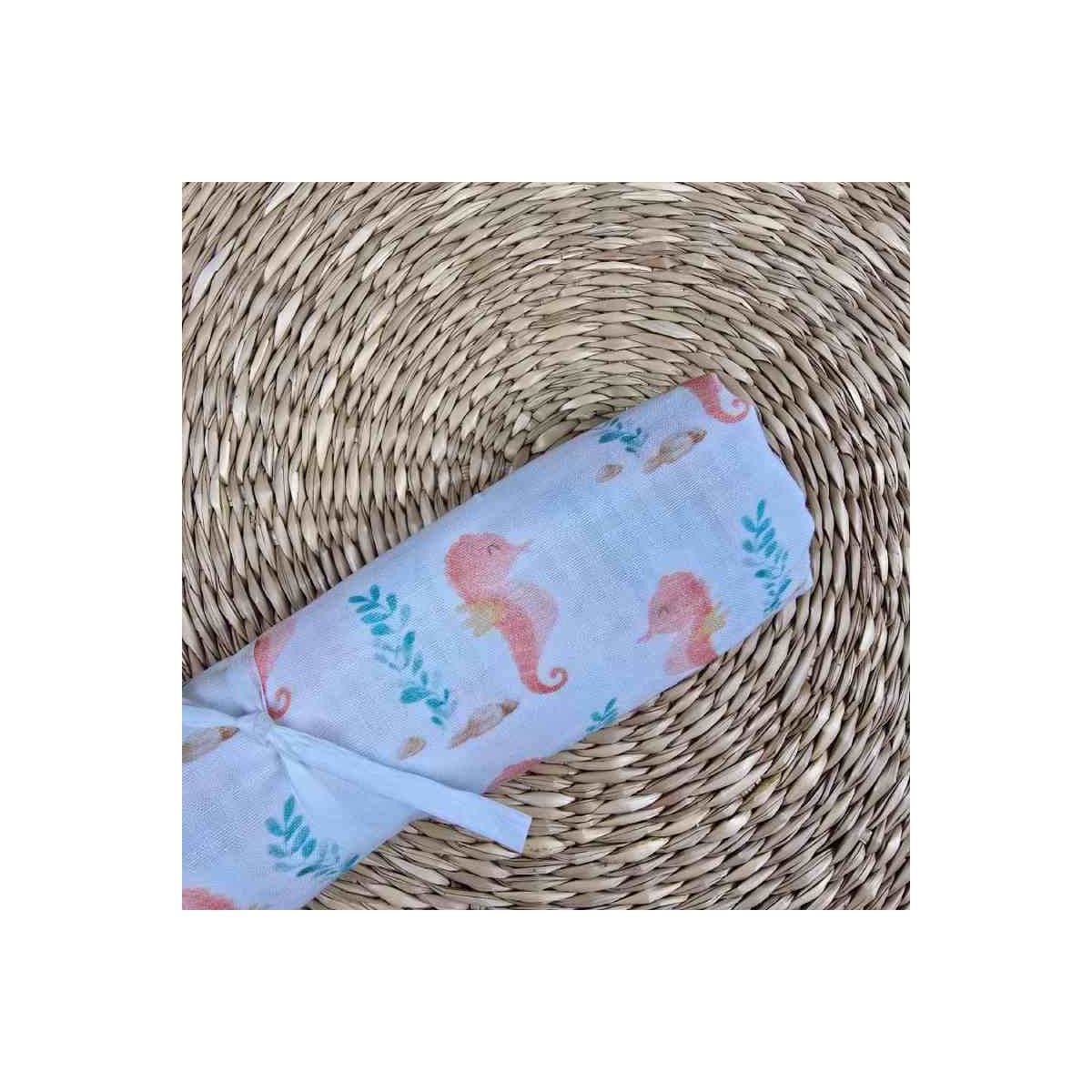 60CM VICHY SEERSUCKER CABALLITOS DE MAR