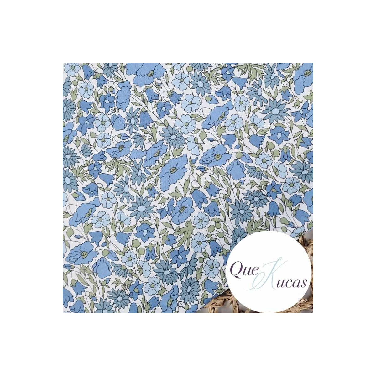 LIBERTY POPPY AND DAISY BLUE