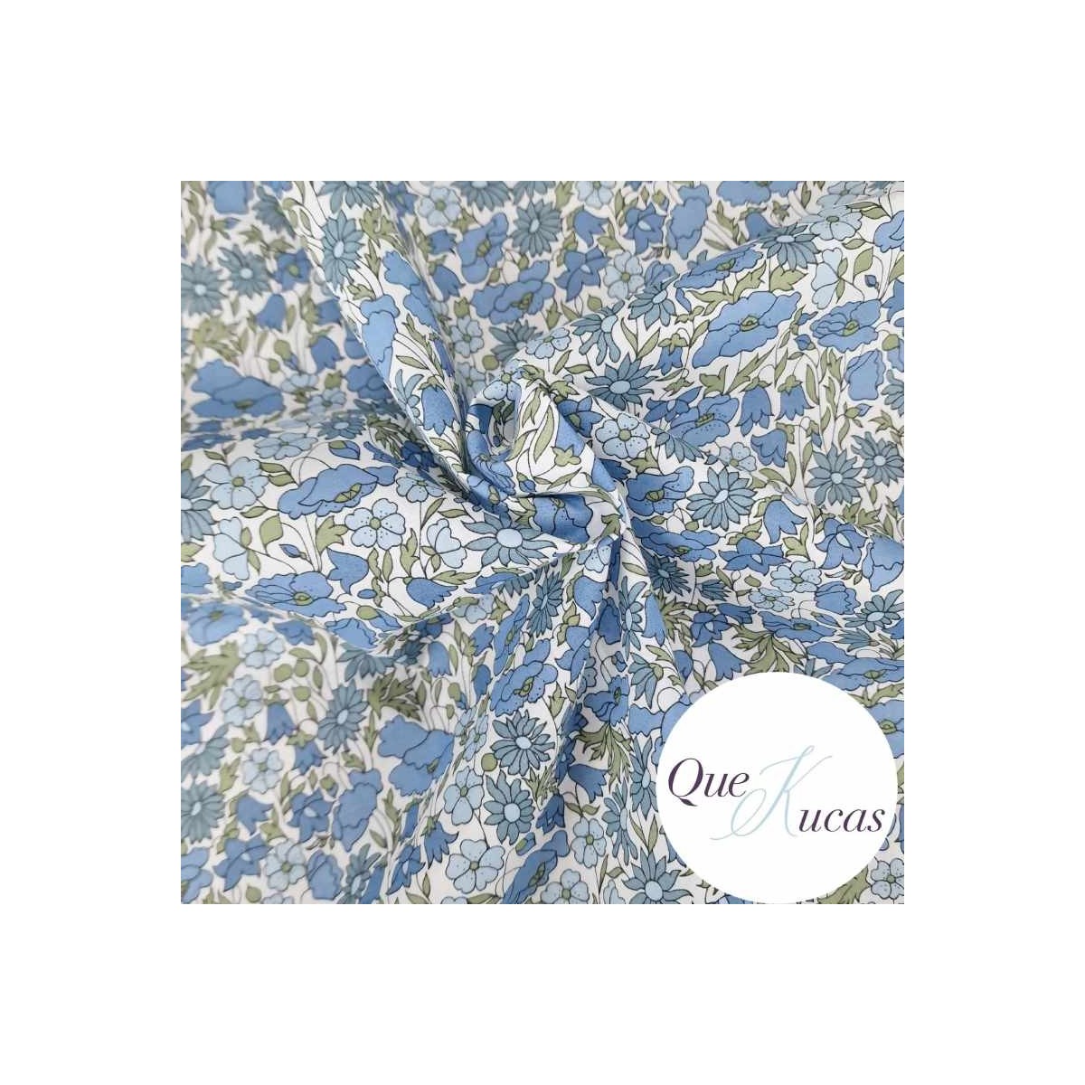 LIBERTY POPPY AND DAISY BLUE