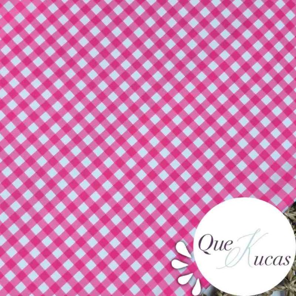 LYCRA DE BAÑO VICHY FUCSIA