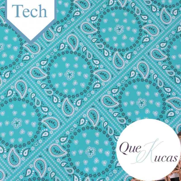 POPELÍN TECH BANDANA AGUAMARINA